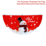 HULIANFU Merry Christmas Hanging Flag Christmas Decorations For Home Door Christmas Ornaments Xmas Gifts Navidad Decor 2023 New Year
