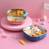 HULIANFU lunch box for kids 304 Portable Stainless Steel Lunch Box Baby Child Student Outdoor Camping Picnic Food Container Bento Box