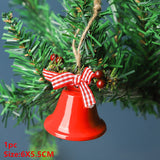 HULIANFU 2023 Christmas Hand Bell Bauble Jingle Bells Gold School Handbell Restaurant Supplies Xmas Noel New Year 2023 Adornos De Navidad