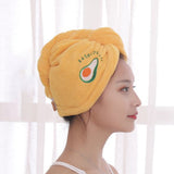 HULIANFU Women Girl  Microfiber Shower Towel Quick Hair Drying Cap Soft Bath Hats Skin Friendly Water Absorption Bathroom Hooded Towels