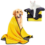 HULIANFU Microfiber Dog Towel Large Super Absorbent Thick Cat Dog Bath Towel Bathrobe Soft Dogs Blankets Quick-drying Pet Bath Towels