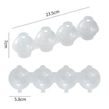 HULIANFU Round 4 Cavity Ice Mould Ice Ball Maker DIY Ice Cream Mold Plastic Whiskey Ice Cube Tray Bar Accessories Tool форма для льда