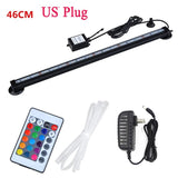 HULIANFU LED Air Bubble Light Aquarium Lamp Underwater Submersible Fish Tank Light Color Changing  Making Oxygen for Fish Tank