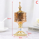 HULIANFU Middle East European Creative Lace Incense Burner Metal Craft Ornaments Incense Burner Spiritual Decor Incense Burner Arabic New