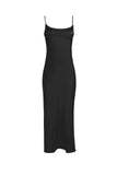 Hulianfu Pink Camis Satin Long Dresses Elegant Sleeveless Slip Holiday Party Dresses Sexy Casual Backless Summer Dresses Women 2023