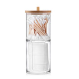 HULIANFU Pearl Cosmetic Brush Holder Transparent Acrylic Cosmetic Brush Container Dustproof Beauty Makeup Tools Organizer Pen Storage Box