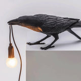HULIANFU Resin Lucky Bird Crow Wall Lamp Table Lamp Night Light Bedroom Bedside Living Room Wall Lamp Home Decoration