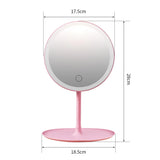 HULIANFU ORZ Bathroom Shaving Mirror Wall Cosmetic Extendable 7inch 1X3X Magnifying Double Side Rotatable Makeup Wall Mirror