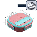 HULIANFU lunch box for kids 304 Portable Stainless Steel Lunch Box Baby Child Student Outdoor Camping Picnic Food Container Bento Box