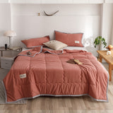 HULIANFU   YanYangTian Summer bedspread quilted blankets Air conditioning quilt bed linen for single bed Couple bed quilt 150 Single duvet