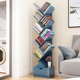 HULIANFU Vertical Bookshelf Creative Art Net Red Floor Ins Wind Group Device Three-dimensional Shelf Simple Small Combination