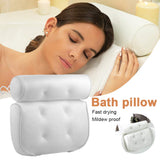 HULIANFU SPA Bath Pillow Bathtub Pillow with Suction Cups Neck Back Support Thickened Bath Pillow for Home Spa Tub Bathroom Accessories