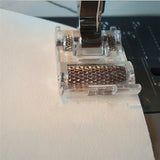 HULIANFU Low Shank Roller Presser Foot For Snap Singer Brother Janome Sewing Machine DIY Apparel Sewing Accessories Fabric Leather NEW