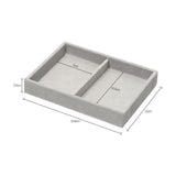 HULIANFU Velvet Jewelry Display Tray Case Hot Sales Stackable Exquisite Jewellery Holder Portable Ring Earrings Necklace Organizer Box