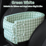 HULIANFU Portable Pet Dog Car Seat Central Control Nonslip Dog Carriers Safe Car Armrest Box Booster Kennel Bed For Small Cat Dog Travel