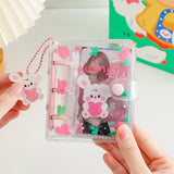HULIANFU Transparent 3 Inch Photo Album 20 Pockets INS Cartoon Polaroid Album Collection Book Kpop Photocard Holder Hand Account Book