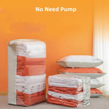 HULIANFU New Patented Vacuum Bags Large Plastic Storage Bags for Storing Clothes Blankets Compression Empty Bag Covers Travel Accessories