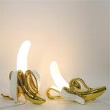 HULIANFU 2023 Table Lamp Italy Banana Desk Lamp Night Lights Led Bedroom Bedside Living Room Glass Modern Home Decor Lighting Fixtures
