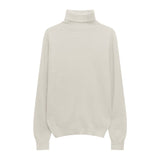 Hulianfu Winter High Quality Wwomen's Wool Sweater Solid Color High-neck Pullover Long-sleeved Knit Top