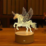 HULIANFU Romantic Love 3D Acrylic Led Lamp for Home Children Night Light Table Lamp Birthday Party Decor Valentine Day Bedside Lamp