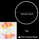 HULIANFU Ring Balloon Arch Stand DIY Background Balloon Holder Circle Ballon Column Base Baby Shower Birthday Wedding Party Decor