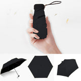 HULIANFU Umbrella Sun Rain Women Flat Lightweight Umbrella Parasol Folding Sun Umbrella Mini Umbrella Small Size Easily Store Parasol