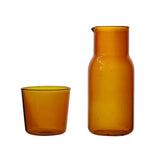 HULIANFU Transparent Color Glass Teacup Set Simple Heat-Resistant Drinking Juice Cup With Tea Pitcher Water Bottle Drinkware