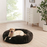HULIANFU Long Plush Dog Bed House Dog Mat Winter Warm Sleeping Cats Nest Soft Long Plush Dog Basket Pet Cushion Portable Pet Bed