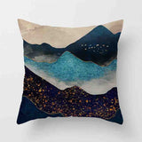 HULIANFU New Japanese Geometric Peak Encrypted Linen Cushion Cover Pillow Cover