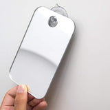 HULIANFU Portable Acrylic Anti Fog Mirror Bathroom Tools Shower Shaving Fogless Mirror Washroom Travel Accessories With Wall Suction For