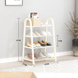 HULIANFU Shoe rack creative light luxury wind dust-proof storage shoe rack dormitory stainless steel