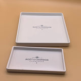 HULIANFU White Nordic Style Plastic Breakfast Tray Food Fruit Dessert Plate Snack Storage tablet Kitchen plate