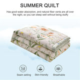 HULIANFU PEIDUO Simple Modern Air Condition Thin Blanket Summer Quilt Cotton Fluffy Plaid Blanket On The Bed Comfortable Comforter