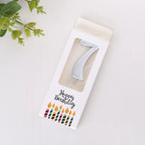 HULIANFU New Sequins Digital Candle Birthday Number Cake Candle 0 1 2 3 4 5 6 7 8 9 Cake Topper Girls Boys Baby Party Supplies Decoration