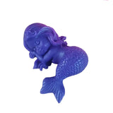 HULIANFU Sleeping Mermaid Silicone Molds Chocolate Fondant Mould Handmade Soap Mold Mermaid Cake Topper DIY Angel Craft Art Candle Mould