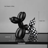 HULIANFU Light luxury balloon dog decoration creative animal home living room soft outfit girl cute decoration home decoration