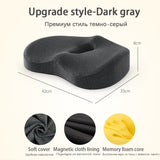 HULIANFU Memory Foam Lumbar Cushion Orthopedic Pillow Office Chair Cushion Support Waist Back Pillow Sets Car Seat Cushion Hips Massager
