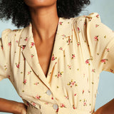 Polka Dot Print Midi Dress Woman Elegant Embroidery Short Sleeve V-neck Vestidos  Summer Femme Vintage Casual Long Robes
