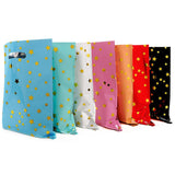 HULIANFU Pure Color Small Five-pointed Star Party Decoration Aluminum Film Bag Candy Bag Birthday Wedding Banquet Gift Bag Baby Shower