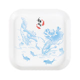 HULIANFU Spit Bones Bone Dish Household Melamine Plastic Dining Table Tray Dried Fruit Residue Snack Residue Dish Snack Dish Vinegar Dish