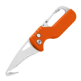 HULIANFU Portable Multifunctional Express Parcel Knife, Keychain, Serrated Hook, Carry-on Unpacking, Emergency Survival Tool Box Opener