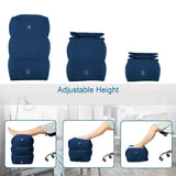 HULIANFU PVC Kids Flight Sleeping Footrest Pillow Resting Pillow On Airplane Car Bus Pillow Inflatable Travel Foot Rest Pillow Foot Pad