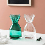 HULIANFU Personality Glass Water Bottle Set with Cup Heat-Resistant Juice Beverage Bottle Flower Tea Jug Creative Home Drinkware Supplier