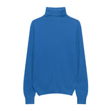 Hulianfu Winter High Quality Wwomen's Wool Sweater Solid Color High-neck Pullover Long-sleeved Knit Top