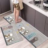 HULIANFU Modern Kitchen Mat Home Entrance Doormat Hallway Bedroom Living Room Decoration Floor Carpet Balcony Bathroom Anti-Slip Long Rug