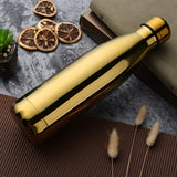 HULIANFU Travel Drinking Kettle Outdoor Sport Water Bottle 500ml Double Wall Stainles Steel Thermos Cup Leakproof Insulated Vacuum Flask