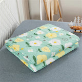 HULIANFU PEIDUO Anti-Mite Summer Cool Quilt Cartoon Thin Quilt Washable Lightweight Duvet Insert 100% Goose Down Filling Double Student