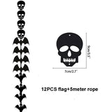 HULIANFU Large 86x165cm Skeleton Man Balloons Halloween Decorations Globos Scary Halloween Skull Ballons Halloween Party Home Decorations