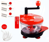 HULIANFU Mixer Food Processor Kitchen Manual Powerful Egg Blender Meat Grinder Vegetable Chopper Shredder Stainless Steel Blade Cutter