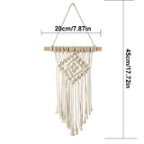 HULIANFU New Indian Style Dreamcatcher Moon Handmade Wind Chimes Wall Ornament Girls Room Decoration Feather Dream Catcher